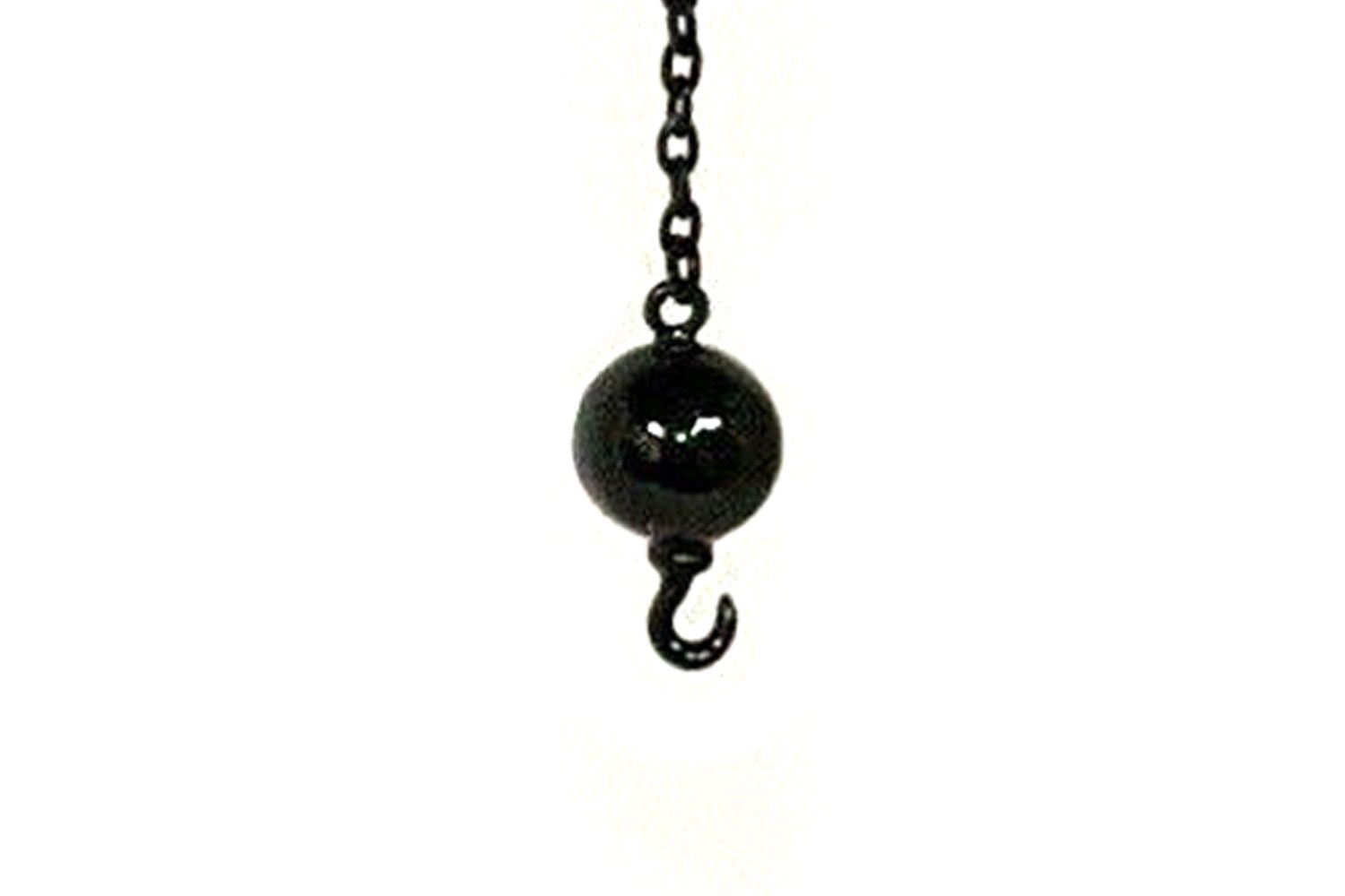 Single Wrecking Ball on Chain, Color: Black, Scale: 1:50 Scale