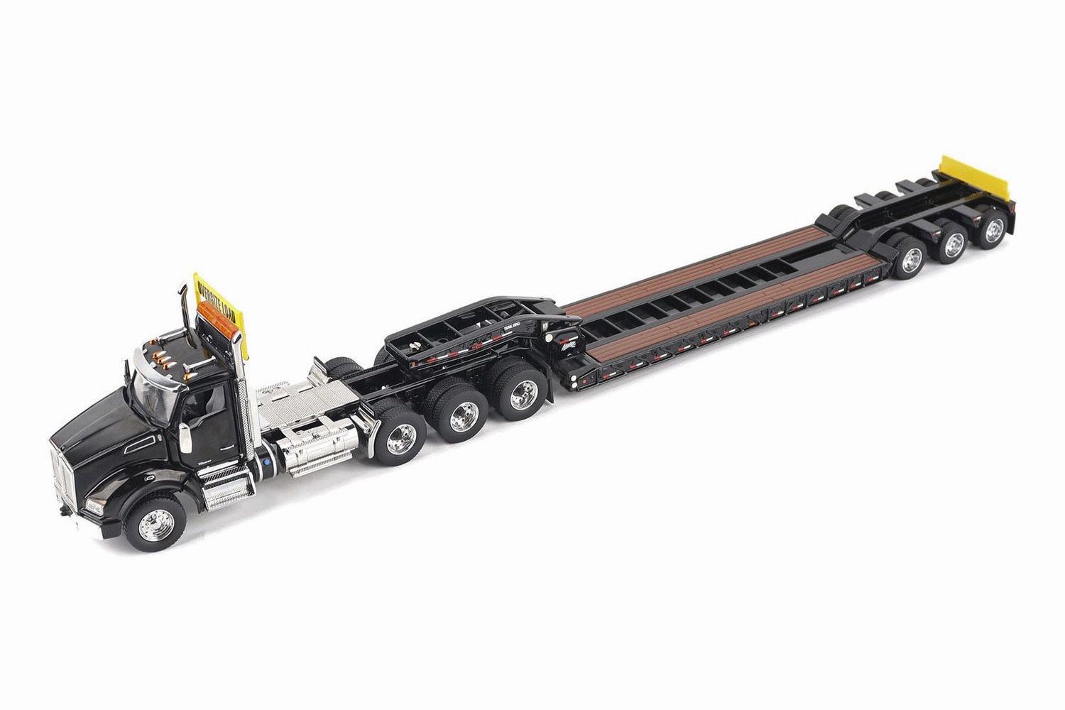 Kenworth T880 SBFA DC 3-Axle w/Trail King TK120 HDG Lowboy - Black