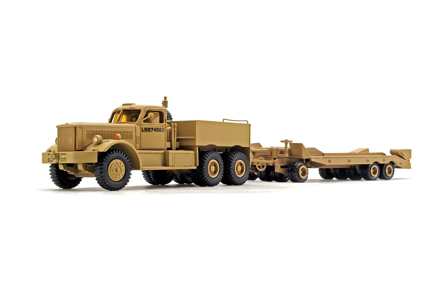 Diamond T M20 Prime Mover w/Trailer - British Army - Sand - 1:48