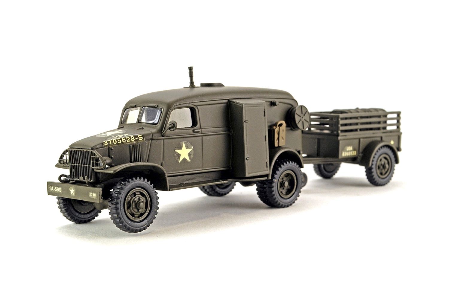 Chevrolet Truck w/ Trailer - Signal Corps with Generator - 1:48