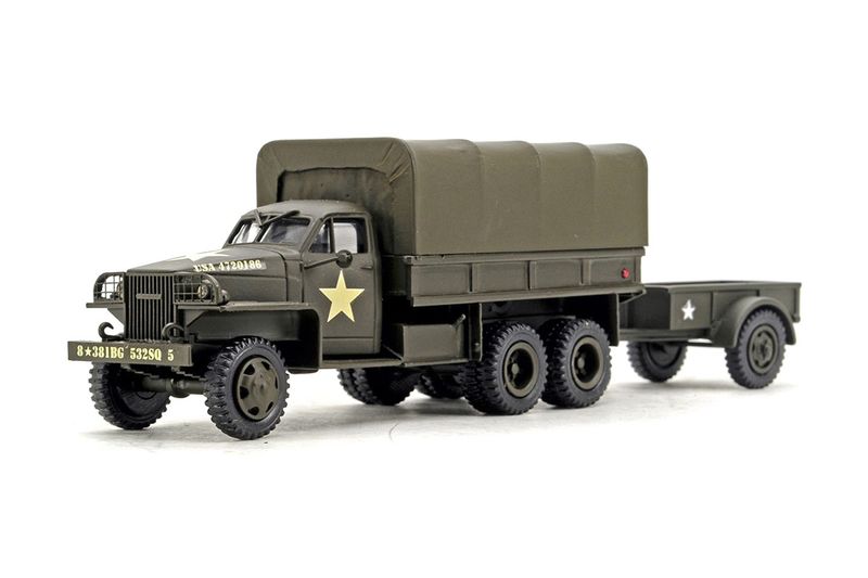 Studebaker US6 2 1/2 Ton LWB Van w/Trailer - 1:48