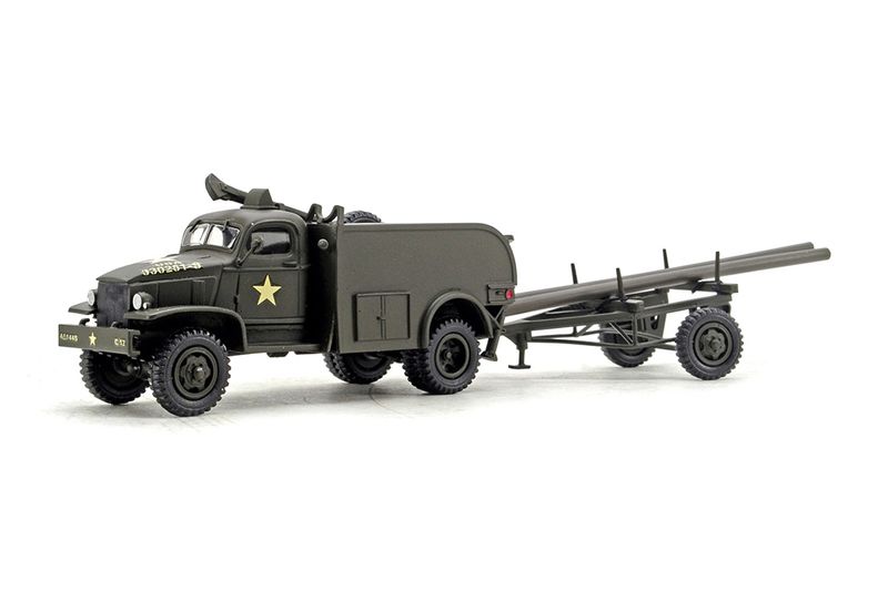 Chevrolet 4x4 Earth Boring Truck w/Pole Trailer - 1:48