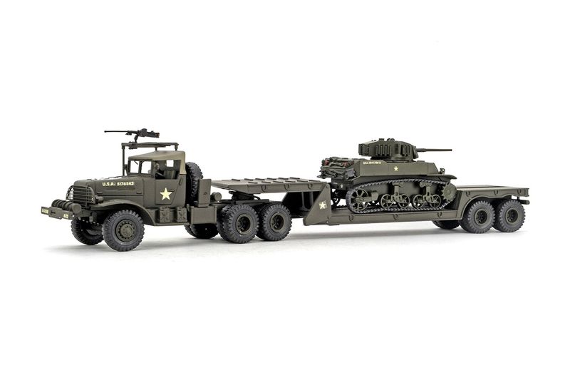 White Hard Top w/OM7A Lowloader &amp; Chafree M24 Tank - 1:48