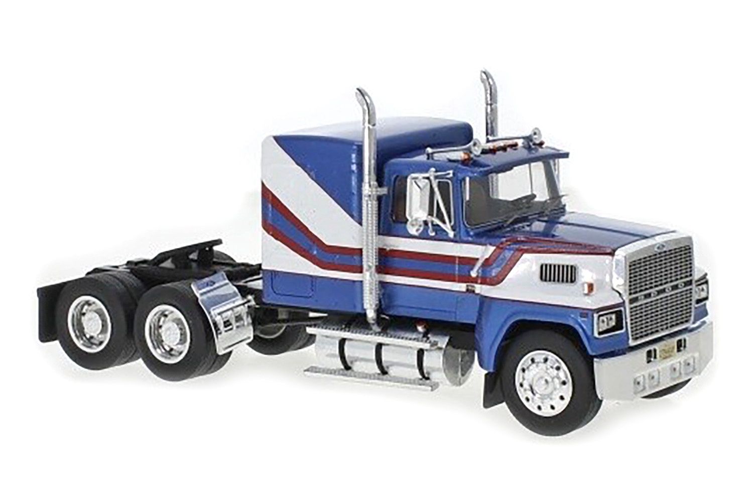 Ford LTL-9000 Tandem Tractor - Blue/White - 1:43