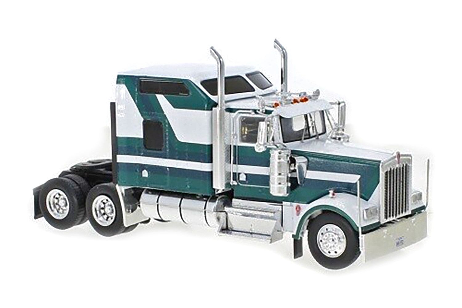 Kenworth W900 Tractor w/Sleeper - White/Green - 1:43