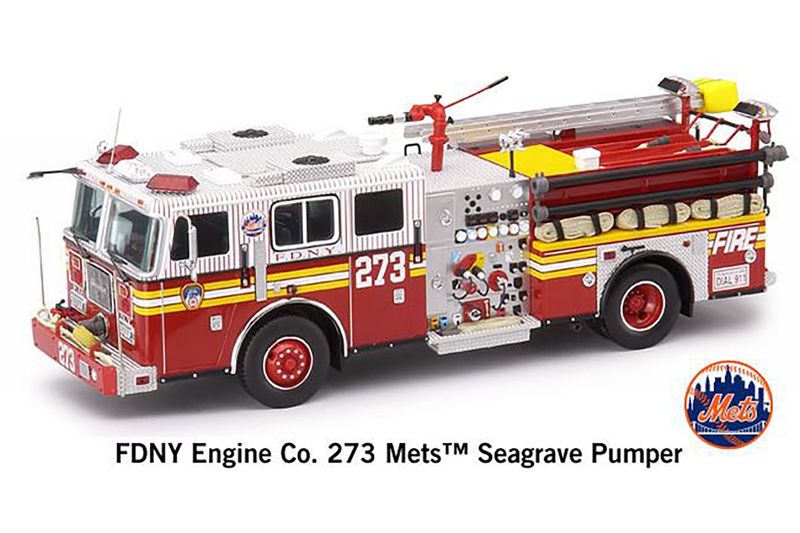Seagrave Pumper Fire Engine - FDNY Engine Co 273 - Mets - 1:32