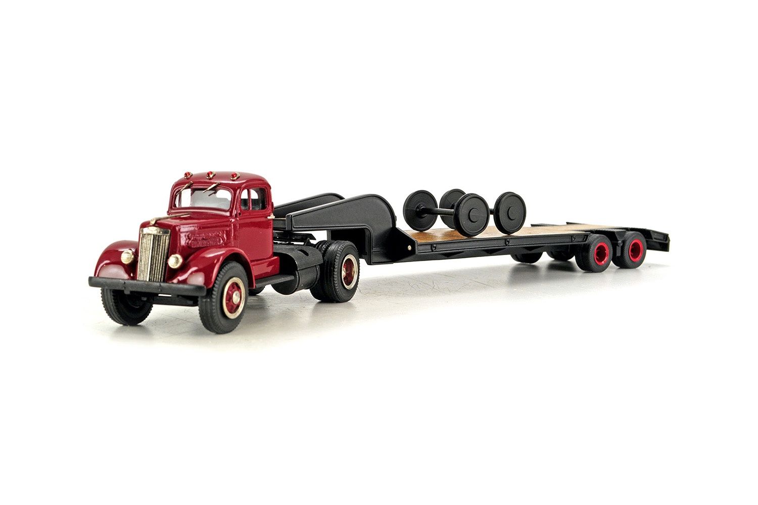 Rogers 1954 15 Ton Tandem Trailer w/Truck - Red/Black