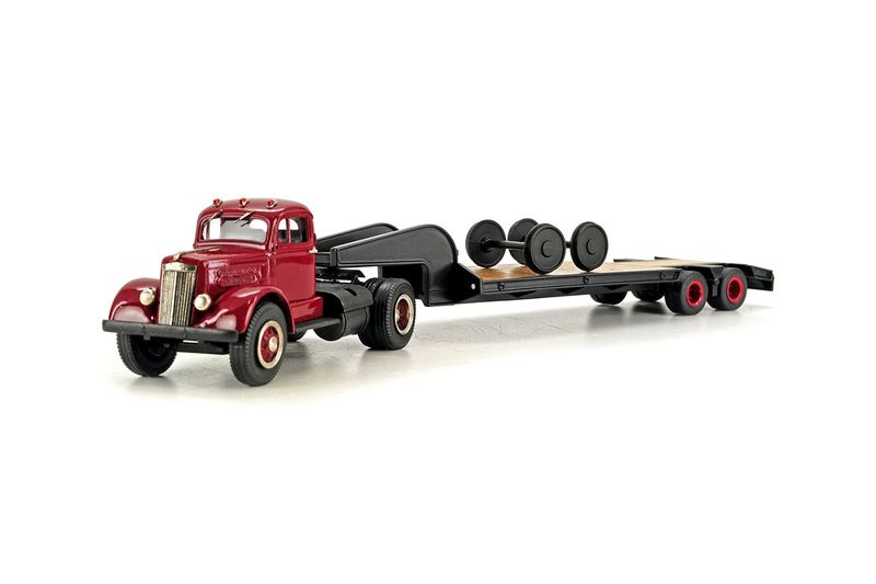 Rogers 1954 15 Ton Tandem Trailer w/Truck - Red/Black