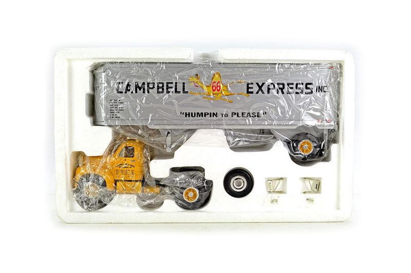 Mack B-61 Tractor w/Van Trailer - Campbell Express - 1:34
