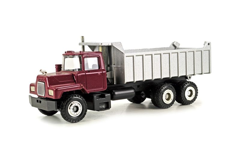 Mack Dump Truck - Burgundy/Silver