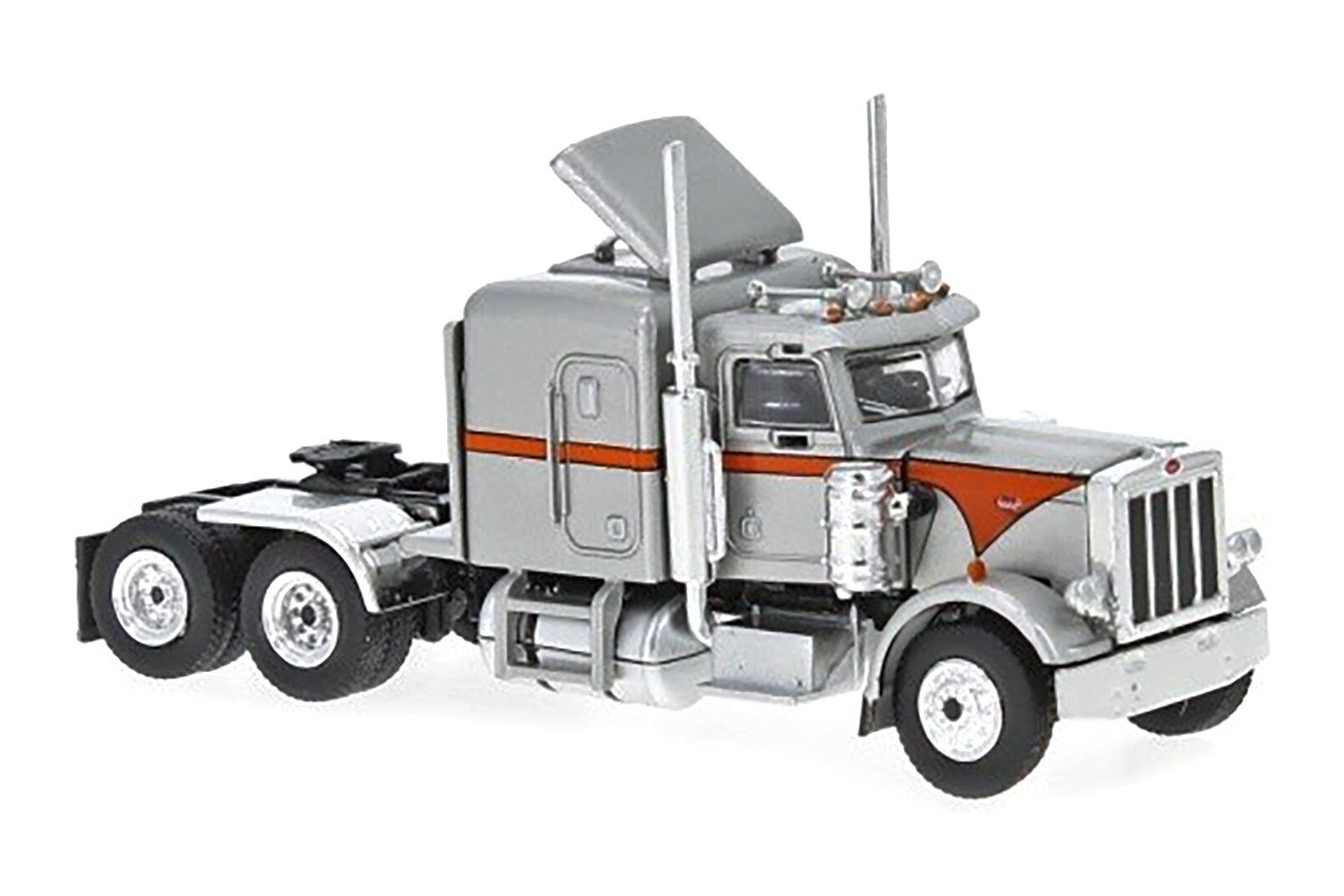 Peterbilt 359 Tractor - Silver/Orange - 1:87