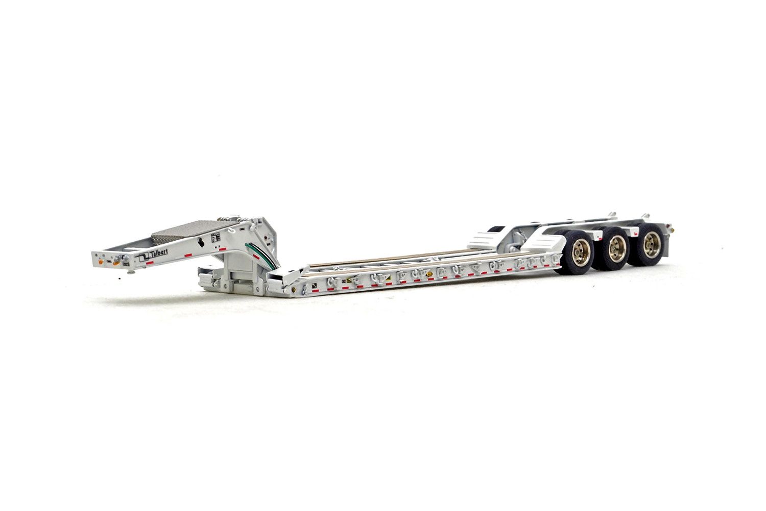 Talbert 55SA Lowboy Trailer - White- 1:87