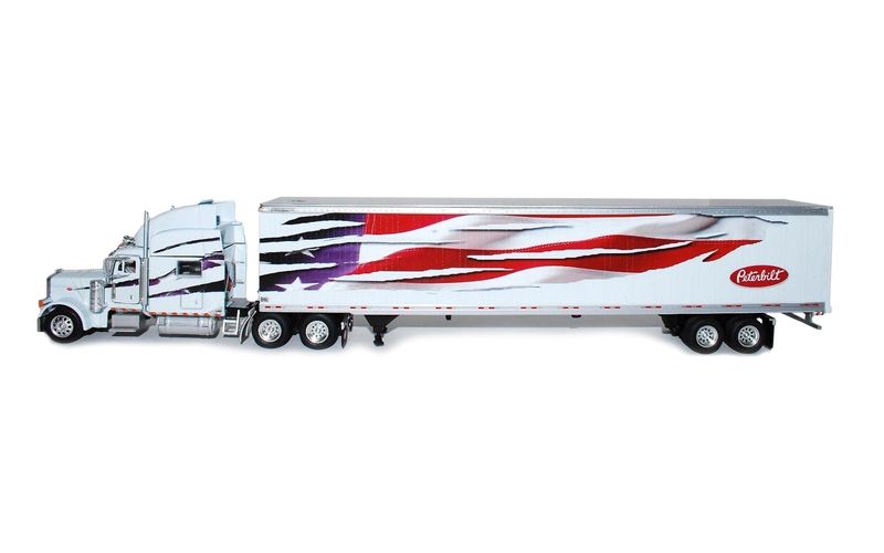 Peterbilt 379 w/Dry Van - Patriotic Design - 1:53