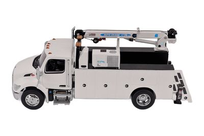 Peterbilt 536 Auto-Crane Titan 85-Body HC14-Crane Truck - White