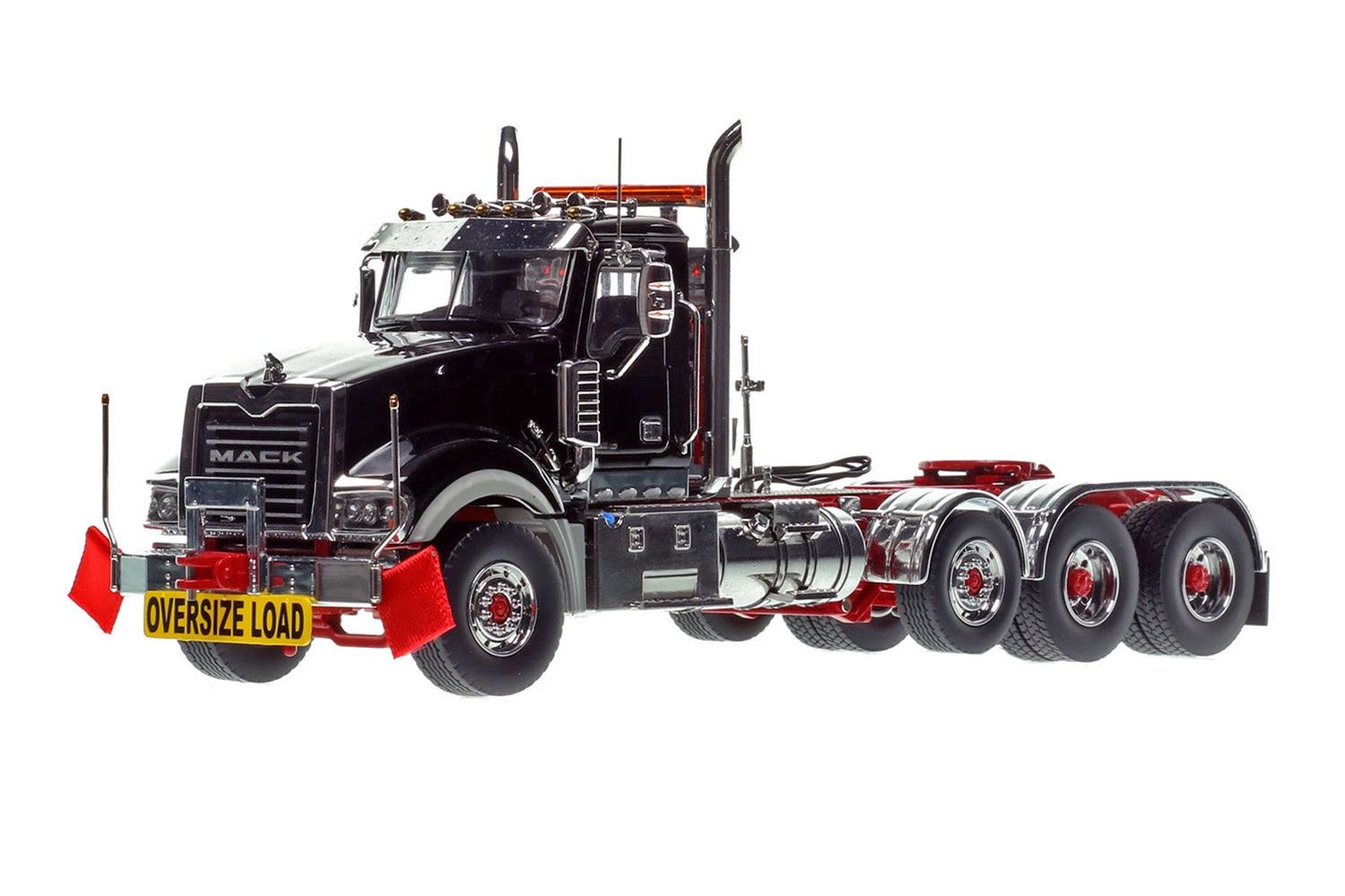Mack Titan Tri-axle Tractor - Black over Red