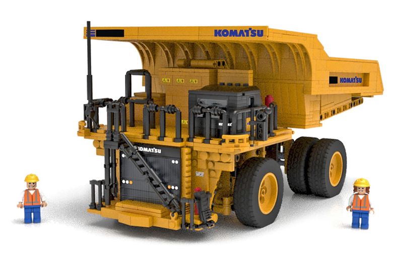 Komatsu Mining Dump Truck Lego Building Kit