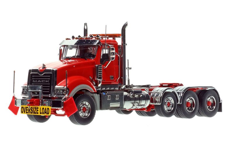 Mack Titan Tri-axle Tractor - Red over Red