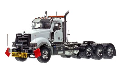 Mack Titan Tri-axle Tractor - White over Black