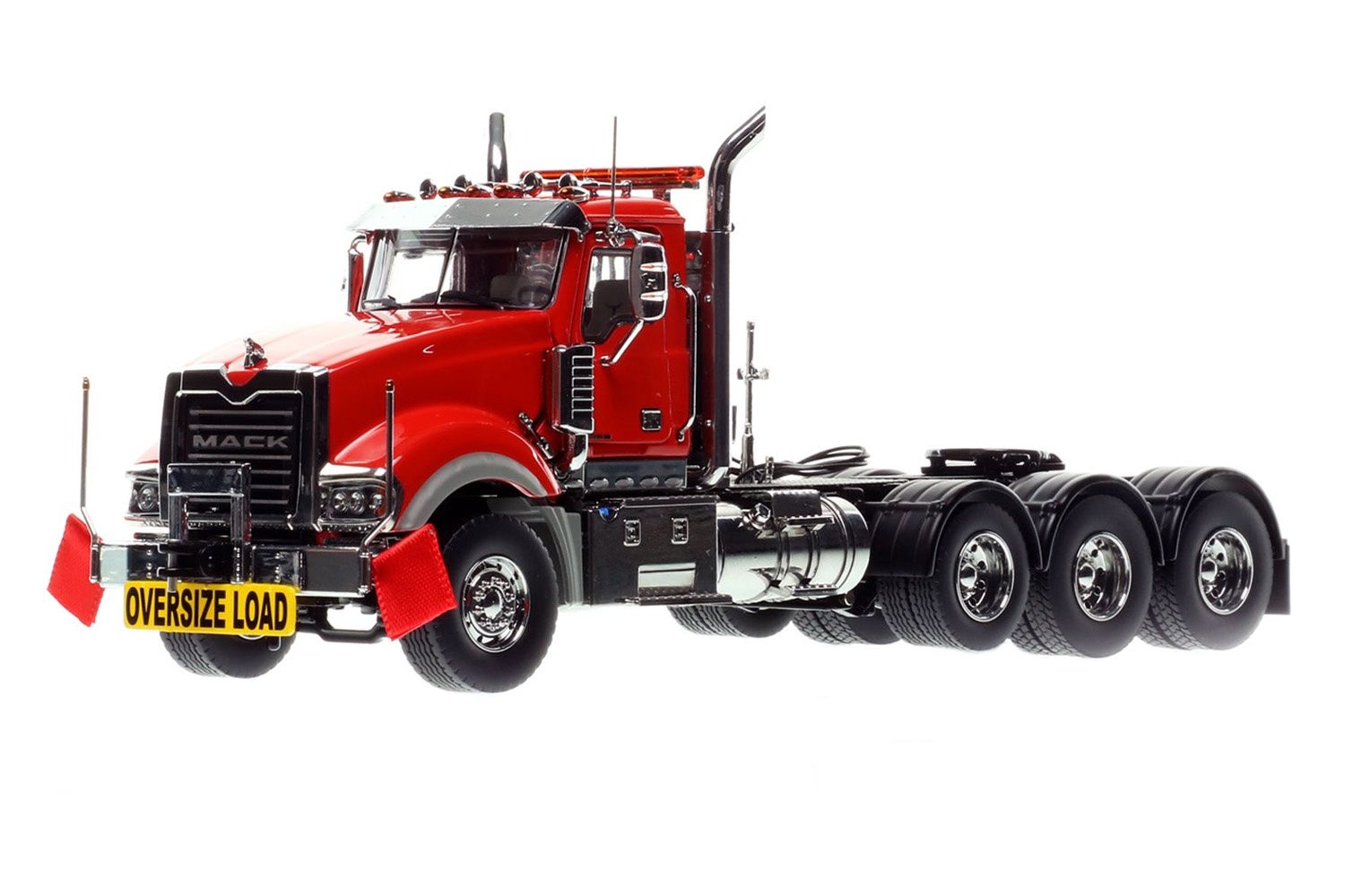 Mack Titan Tri-axle Tractor - Red over Black