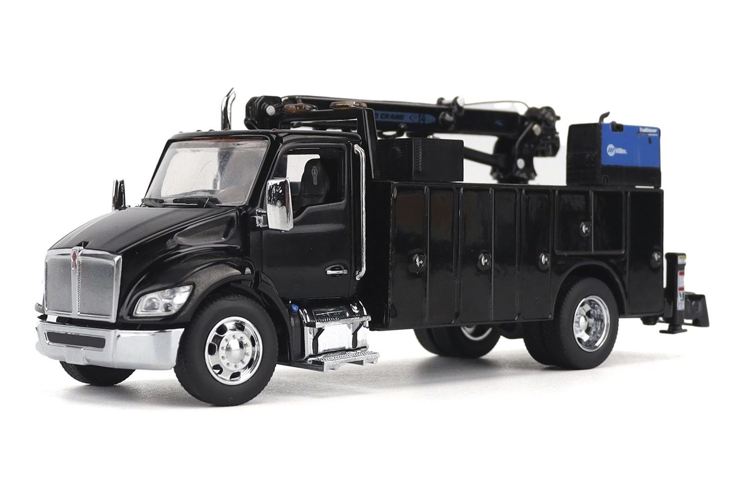 Kenworth T380 Auto-Crane Titan 85-Body HC14-Crane Truck - Black