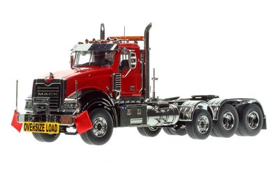 Mack Titan Tri-axle Tractor - Red over Black with Black Fenders