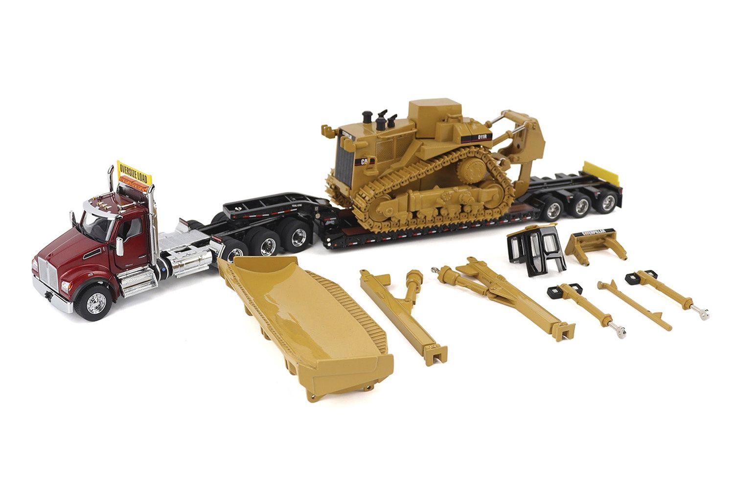Kenworth T880 DC 2-Axle w/TK120 Lowboy with CAT D11R Dozer Load