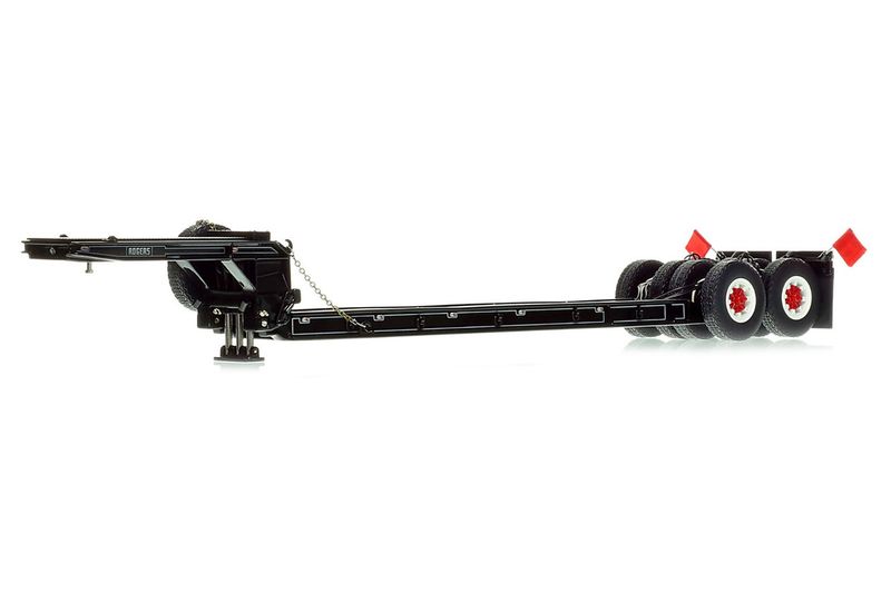 Rogers 90-Ton Beam Trailer - Black w/White Pinstripes