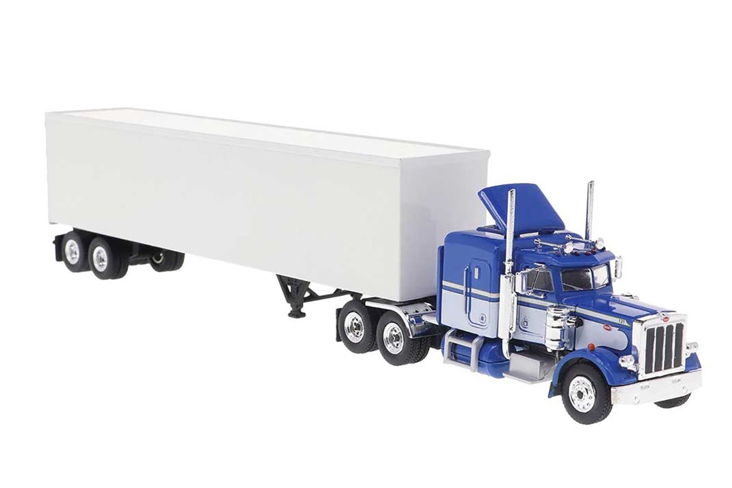Peterbilt 359 Tractor - Blue w/White Trailer - 1:87