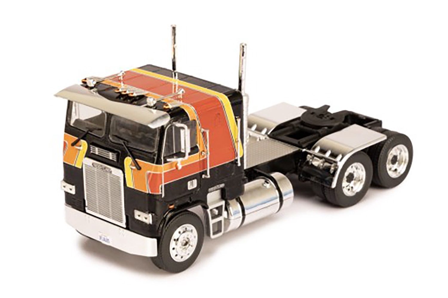 Freightliner FLA Tractor - Black w/Stripes - 1:43