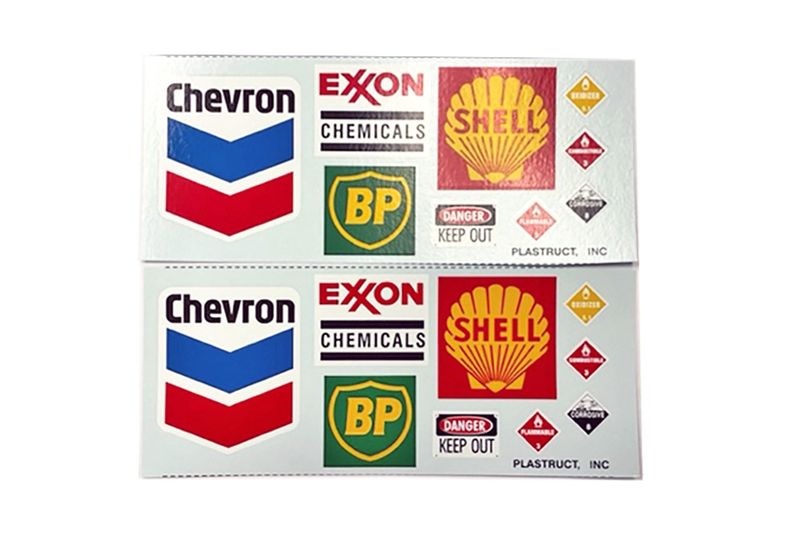 Decal Set - BP/Shell/Exxon/Chevron (Set of 2)