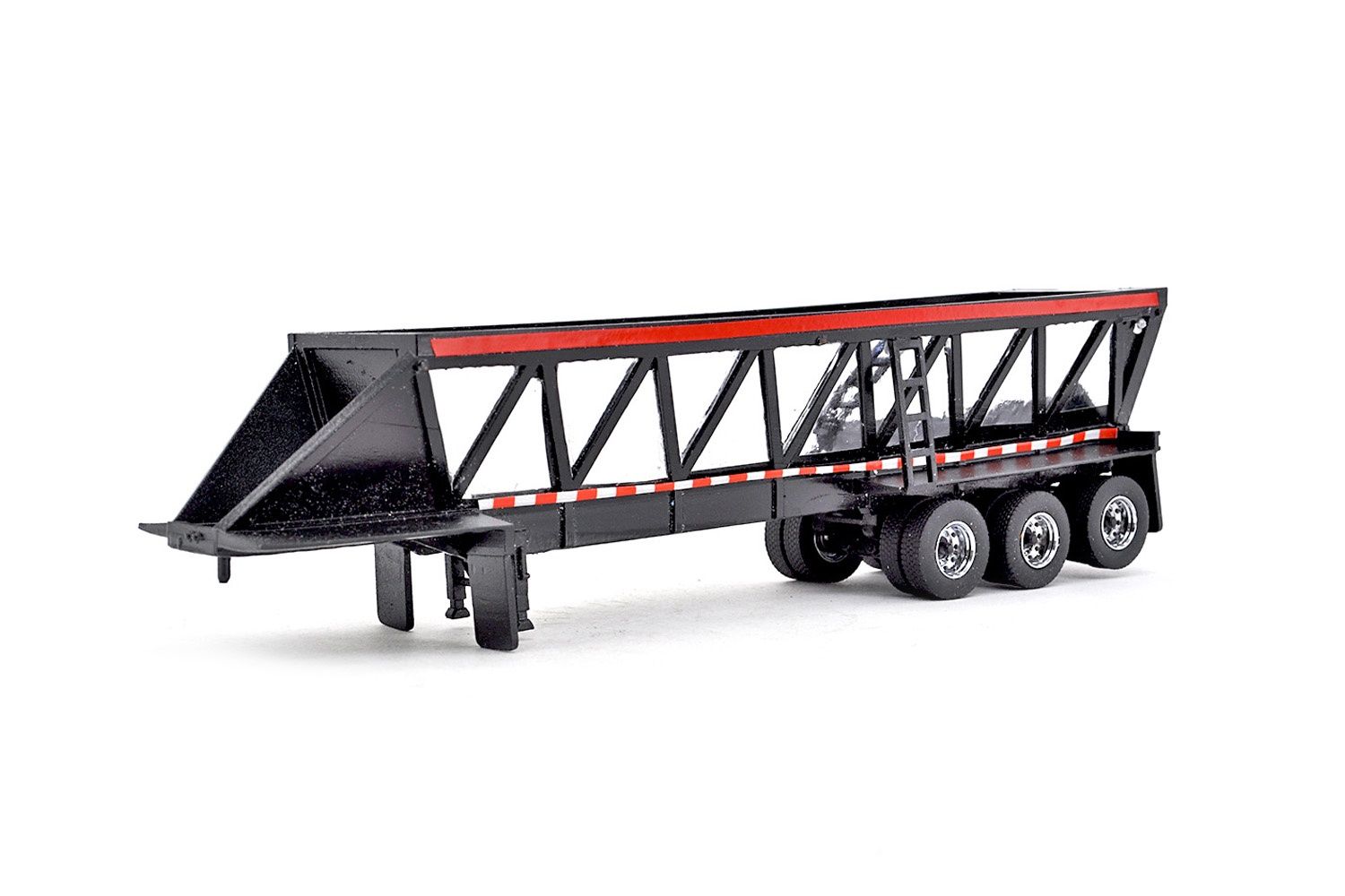 Red River 3-Axle Live Bottom Trailer - Black - 3D Printed