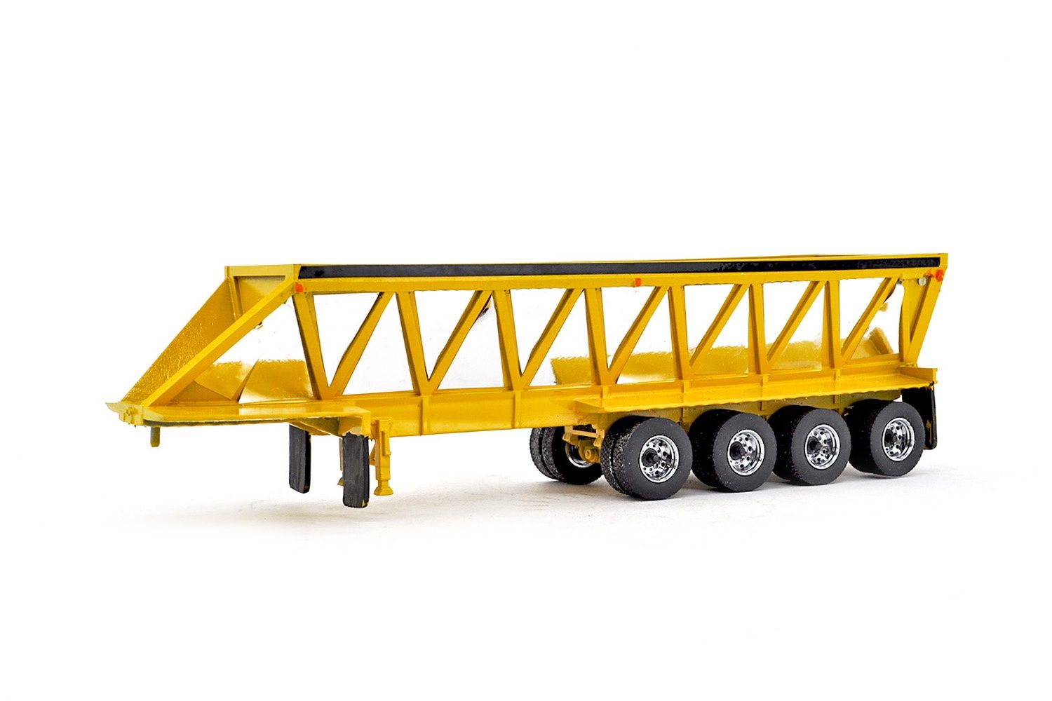 Red River 4-Axle Live Bottom Trailer - Yellow - 3D Printed