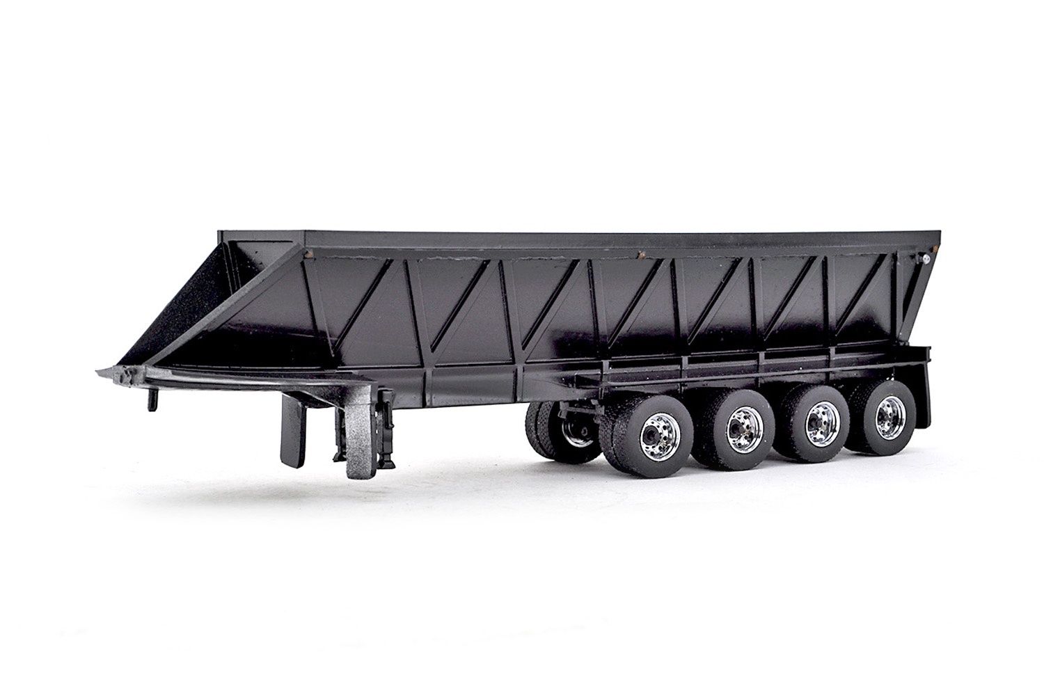 Red River 4-Axle Live Bottom Trailer - Black - 3D Printed