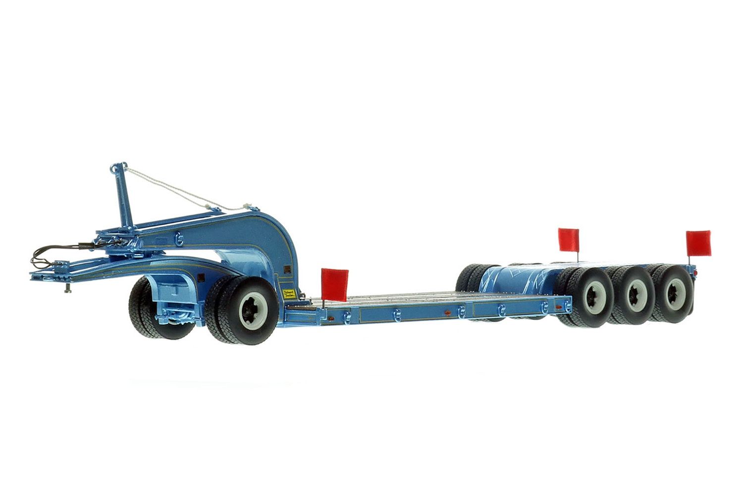 Talbert 60-Ton Cableneck Lowbed w/Single-Axle Dolly - Metallic Light Blue