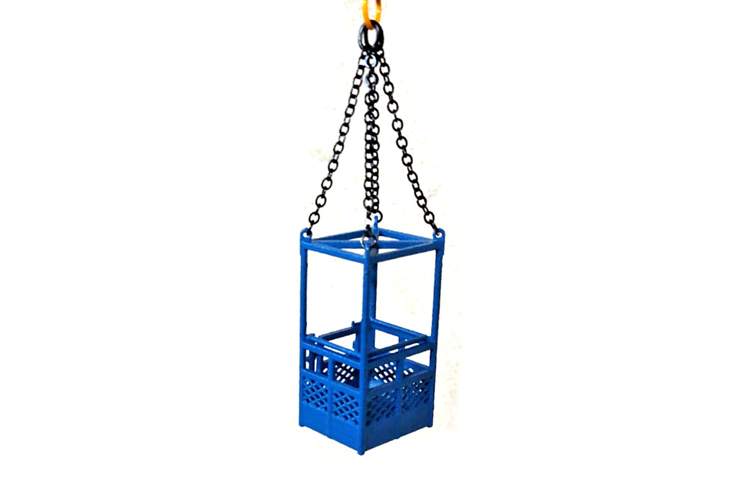 Man-Lift Cage - Single Person, Color: Blue, Scale: 1:50 Scale