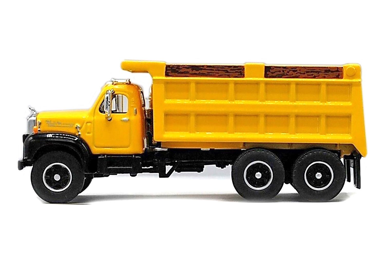 Mack B-61 Dump Truck - Yellow/Black - 1:64