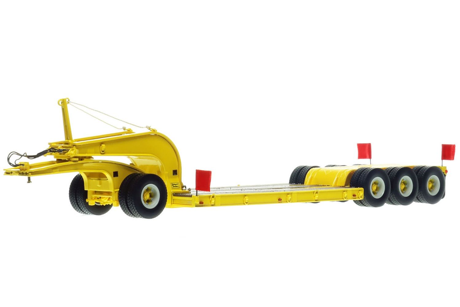 Talbert 60-Ton Cableneck Lowbed w/Single-Axle Dolly - Yellow