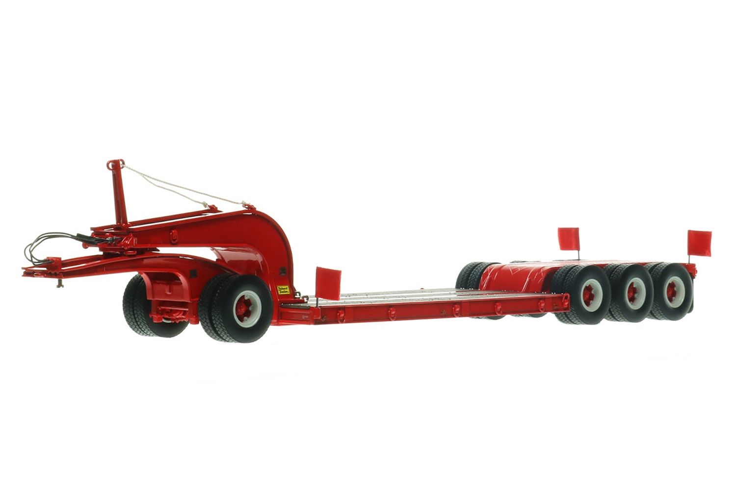 Talbert 60-Ton Cableneck Lowbed w/Single-Axle Dolly - Viper Red