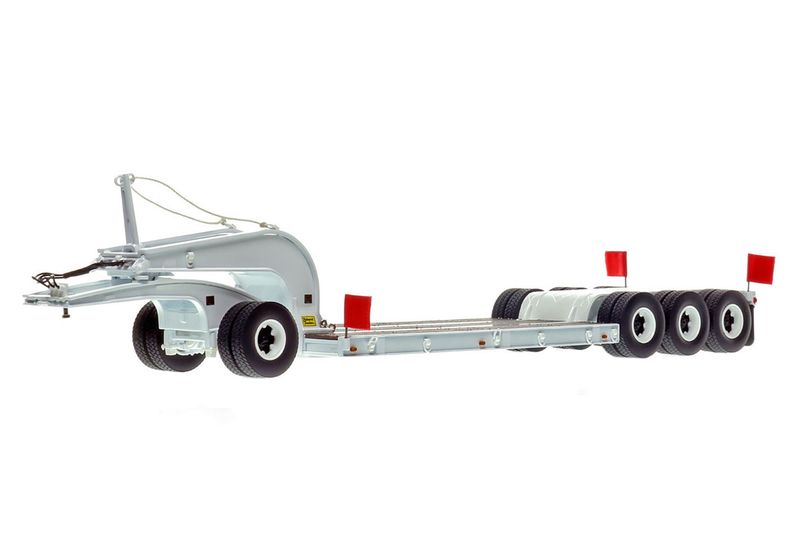 Talbert 60-Ton Cableneck Lowbed w/Single-Axle Dolly - White