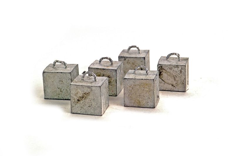Concrete Block 2x2x2 (Set of 6) - Unfinished
