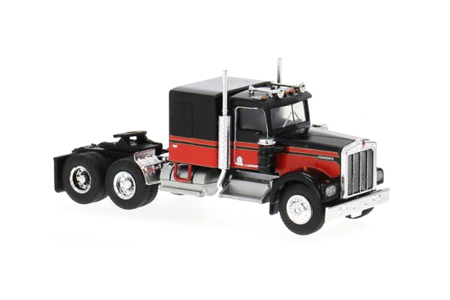 Kenworth W900 Tractor - Black/Red - 1:87