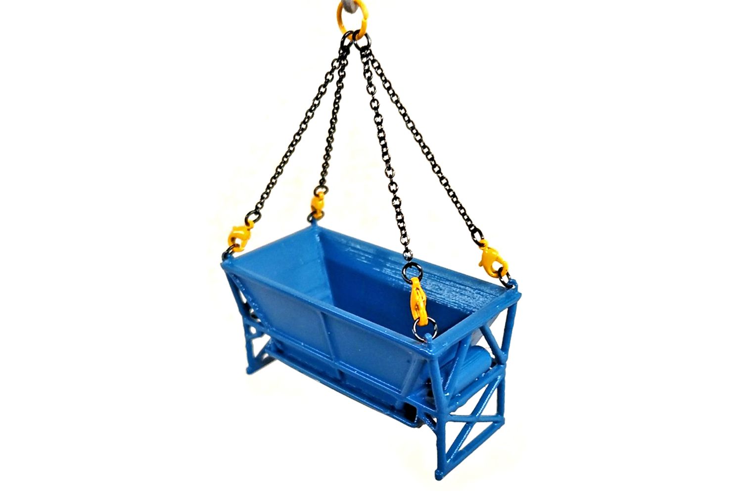 Concrete Hopper - 3D, Color: Blue, Scale: 1:50