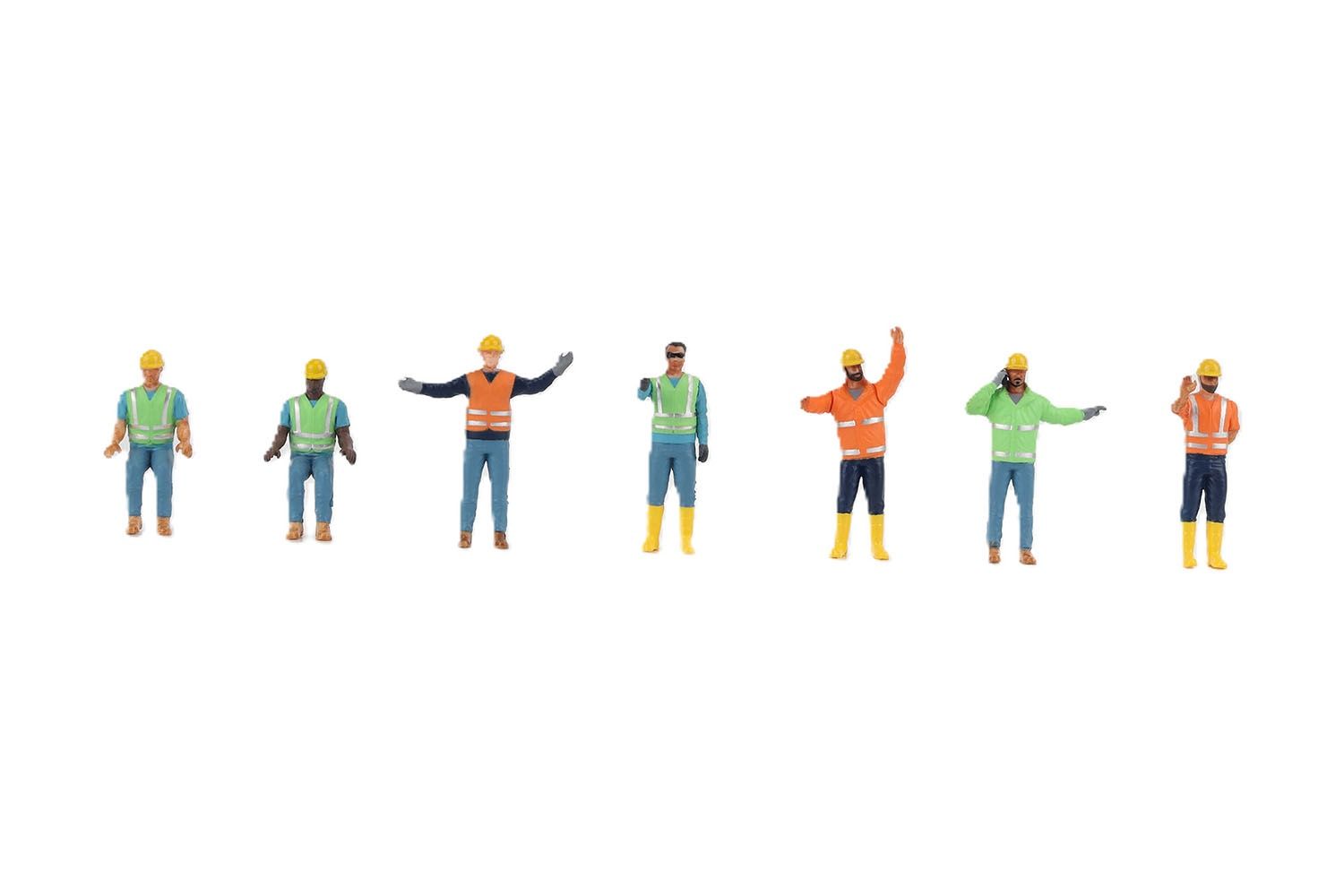 Construction Worker Figures Set