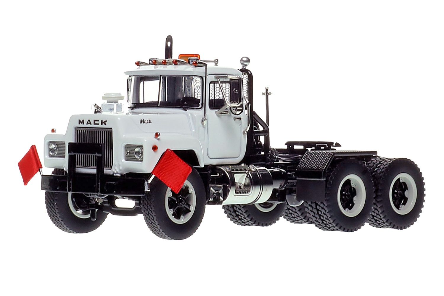 Mack R600 Tandem Axle Tractor - White over Black