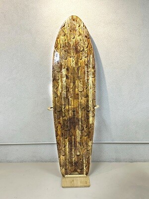 Original Wood Surfboard Art - "Mermaid" Design