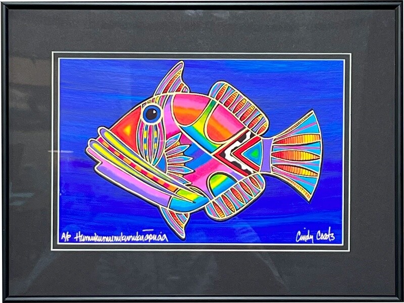 &quot;Humuhumu Collage Framed&quot;