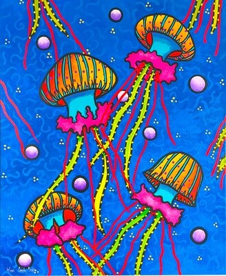"Electric Jellyfish" Giclee