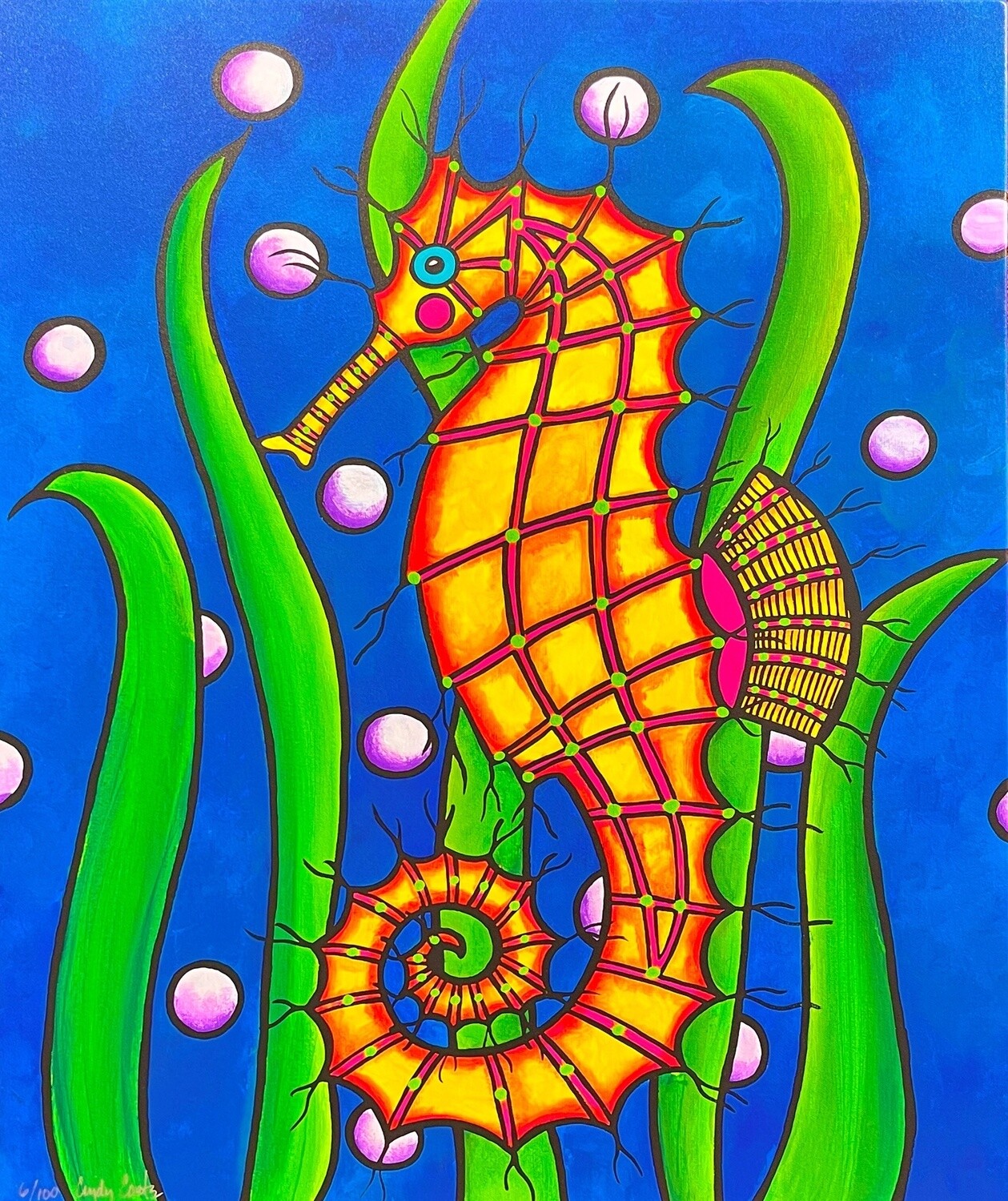 "Spiny Seahorse" Giclee