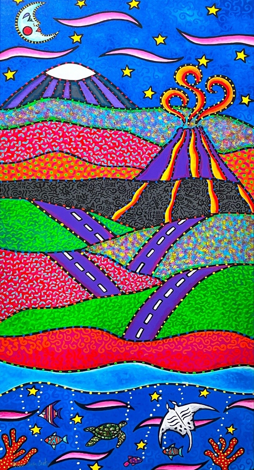 &quot;The Road to Pele&#39;s House&quot; Giclee