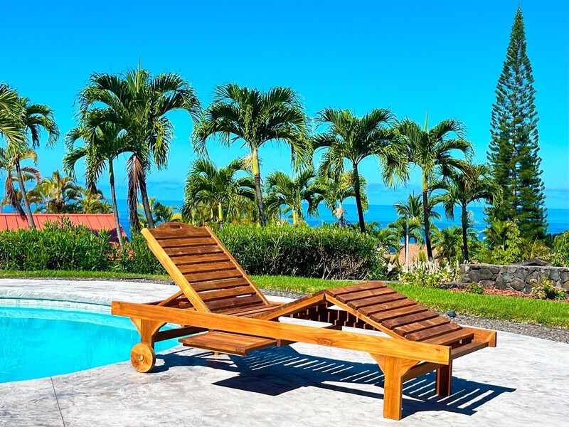 Teak Chaise Lounger